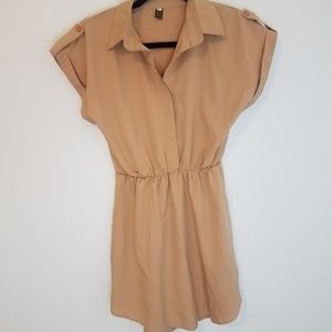 Flowy tan dress